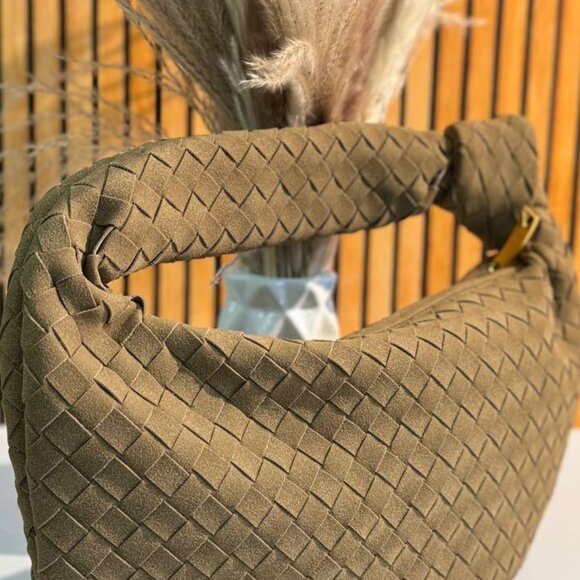 Suede Luxe Top Handle Bag – Stylish PU Suede Handbag - Picture 12 of 12